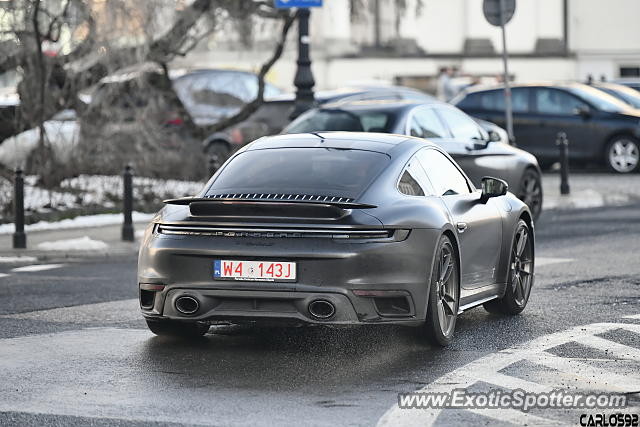 Porsche 911 Turbo spotted in Warsaw, Poland
