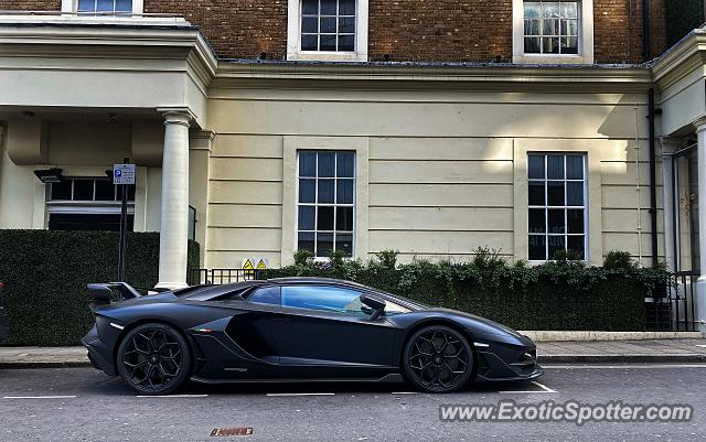Lamborghini Aventador spotted in London, United Kingdom