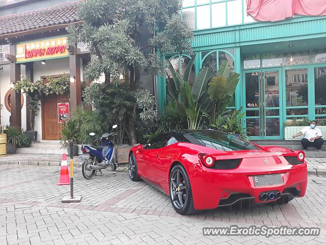 Ferrari 458 Italia spotted in Jakarta, Indonesia
