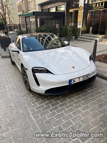 Porsche Taycan (Turbo S only) spotted in Istanbul, Turkey