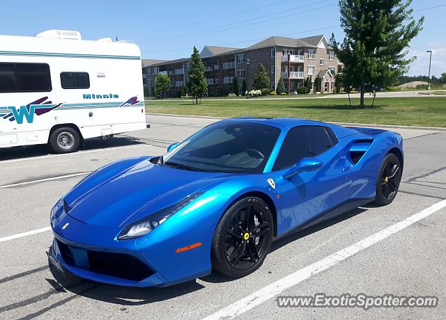Ferrari 488 GTB spotted in Grand Bend, Canada
