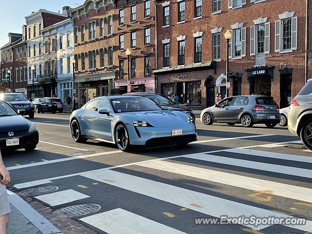 Porsche Taycan (Turbo S only) spotted in Washington DC, United States
