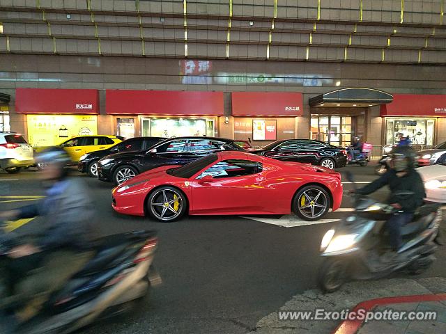 Ferrari 458 Italia spotted in Taipei, Taiwan