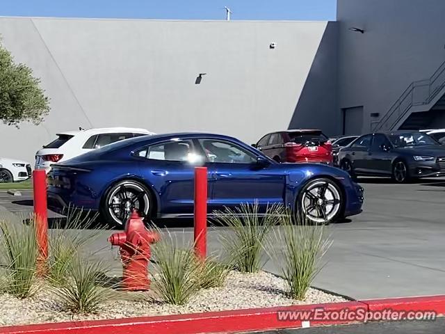 Porsche Taycan (Turbo S only) spotted in Hendersen, Nevada