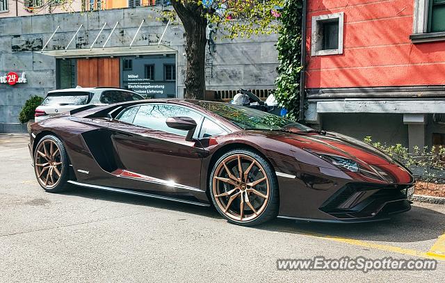 Lamborghini Aventador spotted in Zürich, Switzerland