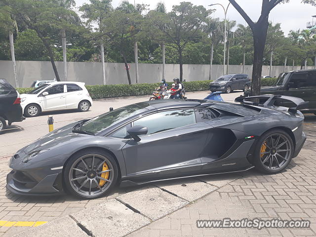 Lamborghini Aventador spotted in Jakarta, Indonesia