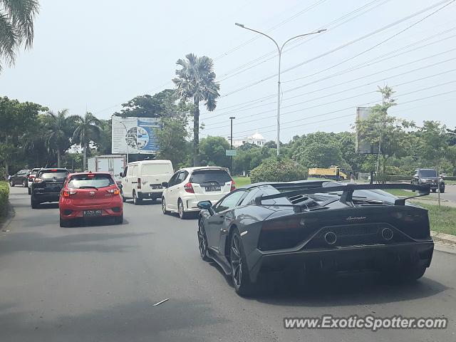 Lamborghini Aventador spotted in Jakarta, Indonesia