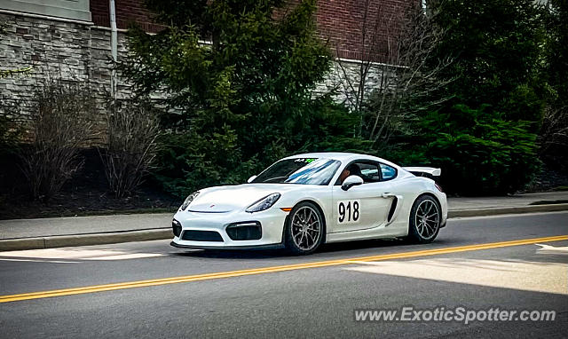 Porsche Cayman GT4 spotted in Bloomington, Indiana