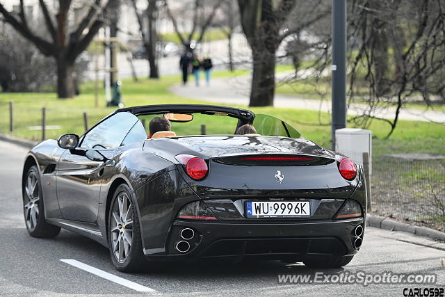Ferrari California spotted in Warsaw, Poland