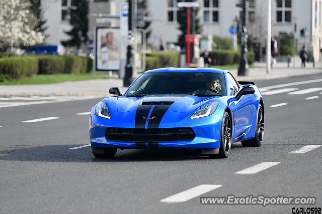 Chevrolet Corvette Z06 spotted in Warsaw, Poland