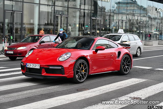 Porsche 911 Turbo spotted in Warsaw, Poland