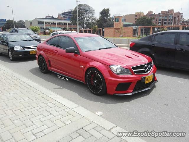 Mercedes C63 AMG Black Series spotted in Bogota, Colombia
