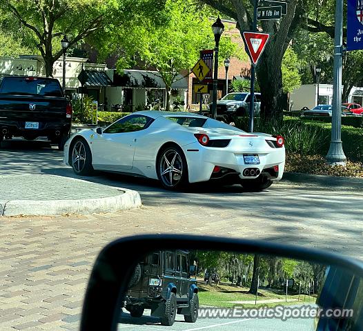 Ferrari 458 Italia spotted in Windermere, Florida