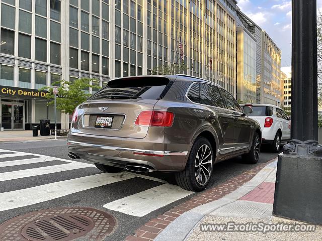 Bentley Bentayga spotted in Washington DC, United States