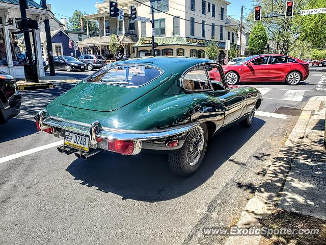 Jaguar E-Type spotted in New hope, Pennsylvania