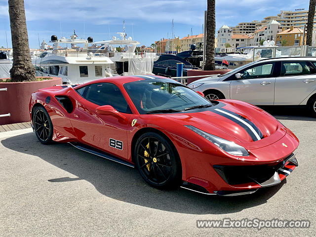 Ferrari 488 GTB spotted in Vilamoura, Portugal