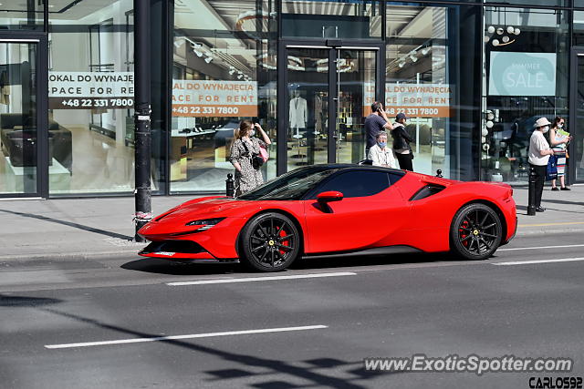 Ferrari SF90 Stradale spotted in Warsaw, Poland