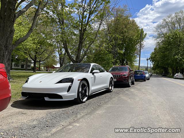 Porsche Taycan (Turbo S only) spotted in Hadley, Massachusetts