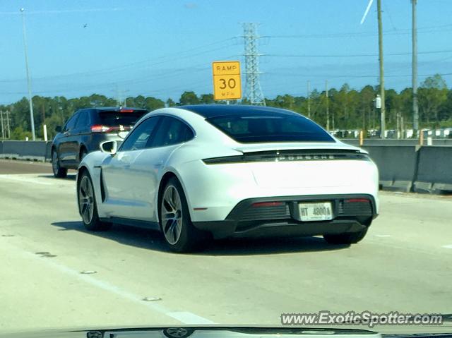 Porsche Taycan (Turbo S only) spotted in Jacksonville, Florida