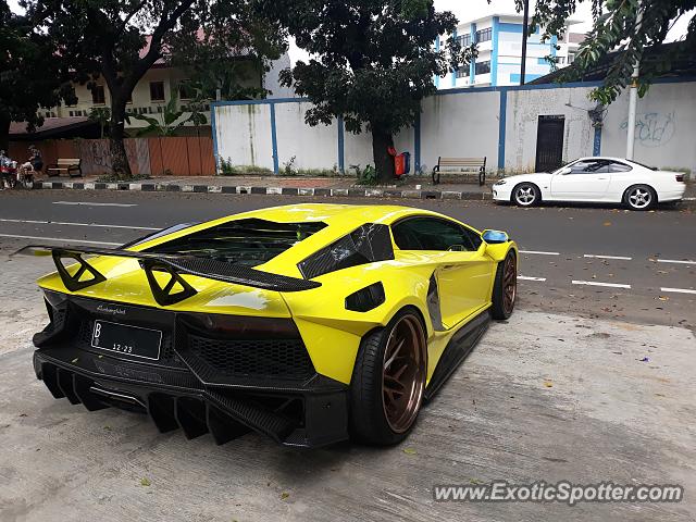 Lamborghini Aventador spotted in Jakarta, Indonesia