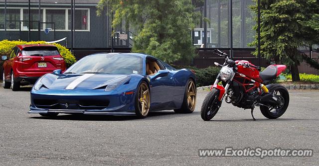 Ferrari 458 Italia spotted in Englewood, New Jersey