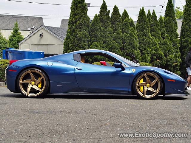 Ferrari 458 Italia spotted in Englewood, New Jersey