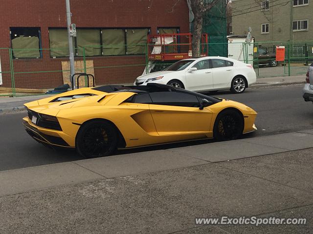 Lamborghini Aventador spotted in Calgary, Canada