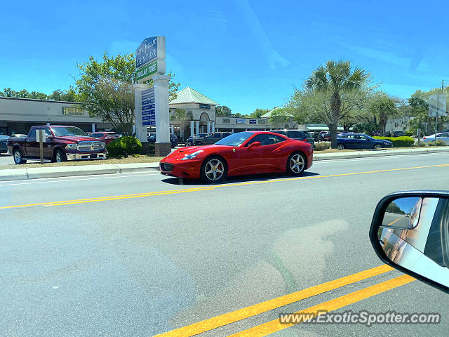 Ferrari California spotted in Beaufort, South Carolina