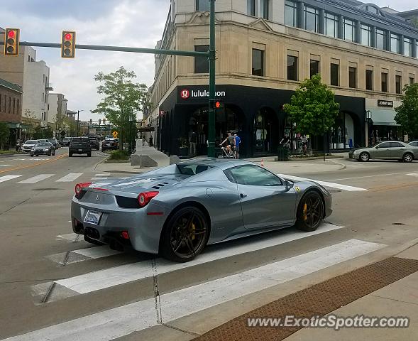 Ferrari 458 Italia spotted in Birmingham, Michigan