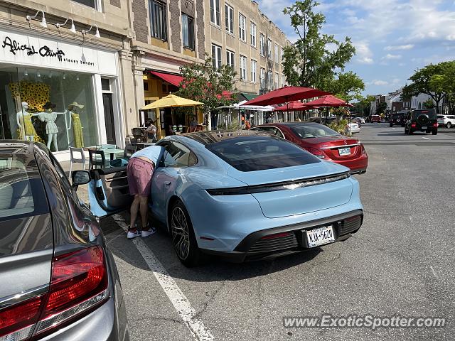Porsche Taycan (Turbo S only) spotted in Greenwich, Connecticut