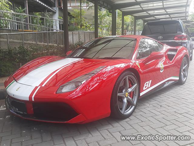 Ferrari 488 GTB spotted in Serpong, Indonesia