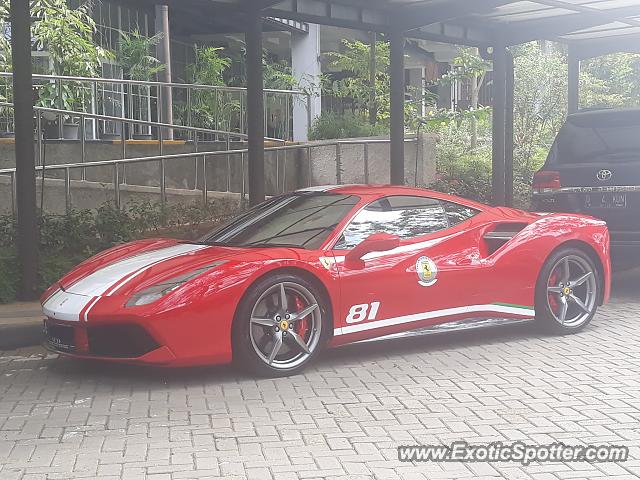 Ferrari 488 GTB spotted in Serpong, Indonesia