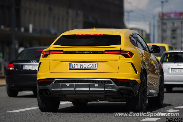 Lamborghini Urus spotted in Warsaw, Poland