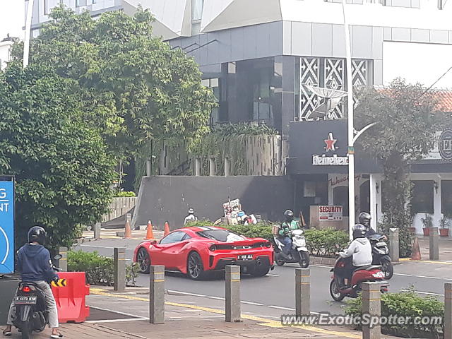 Ferrari 488 GTB spotted in Jakarta, Indonesia