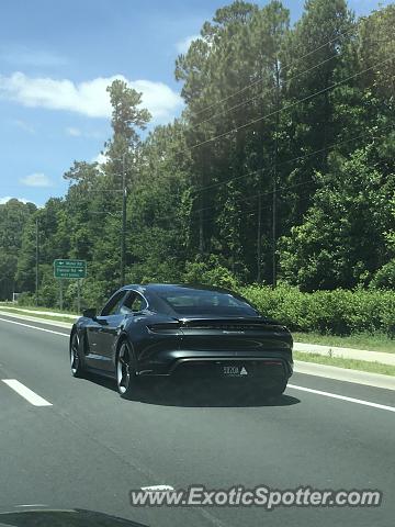 Porsche Taycan (Turbo S only) spotted in Jacksonville, Florida