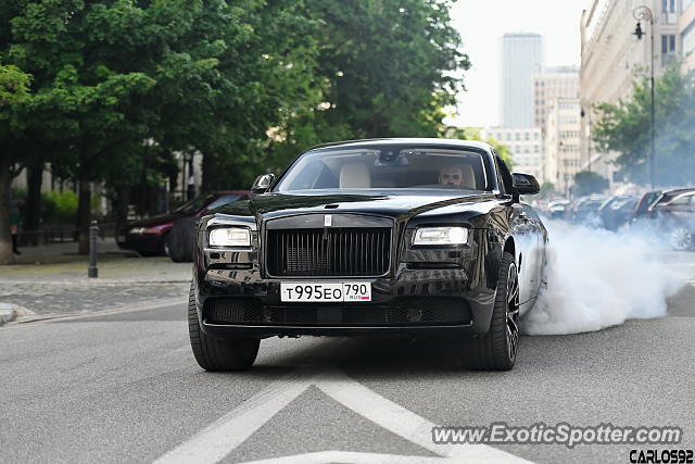 Rolls-Royce Wraith spotted in Warsaw, Poland