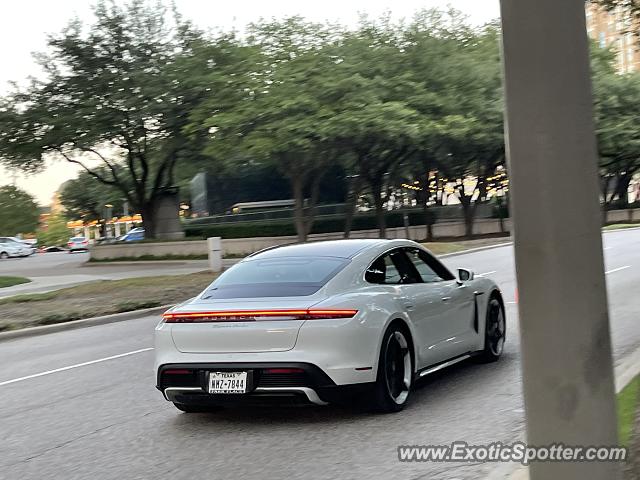 Porsche Taycan (Turbo S only) spotted in Dallas, Texas