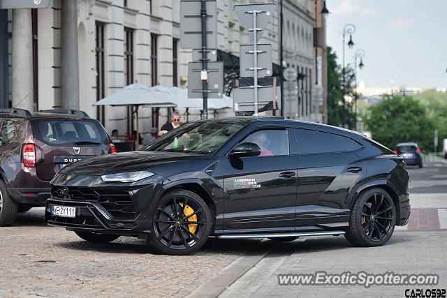 Lamborghini Urus spotted in Warsaw, Poland