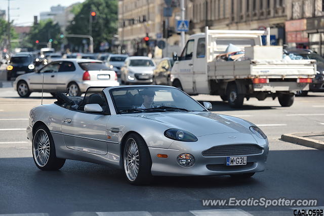Aston Martin DB7 spotted in Warsaw, Poland