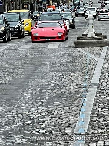 Ferrari F40 spotted in Paris, France