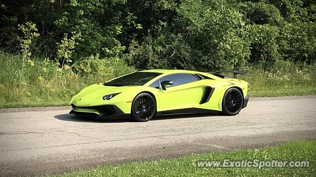 Lamborghini Aventador spotted in Washington, Pennsylvania
