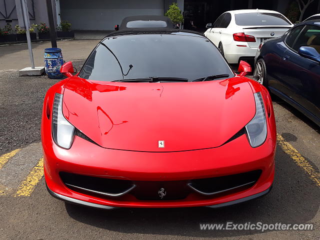 Ferrari 458 Italia spotted in Karawaci, Indonesia