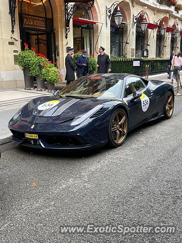 Ferrari 458 Italia spotted in Paris., France