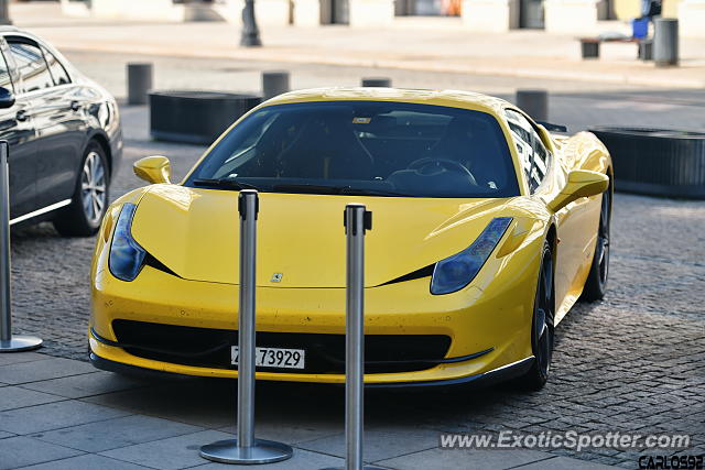 Ferrari 458 Italia spotted in Warsaw, Poland