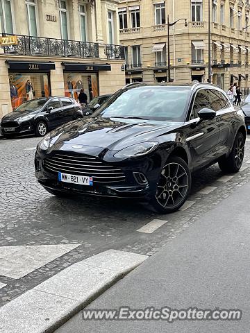 Aston Martin DBX spotted in Paris., France