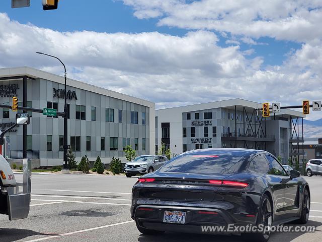 Porsche Taycan (Turbo S only) spotted in South Jordan, Utah