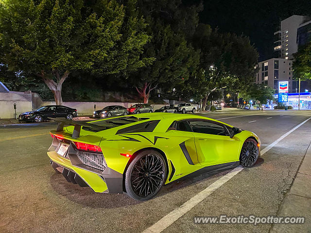 Lamborghini Aventador spotted in Westwood, California
