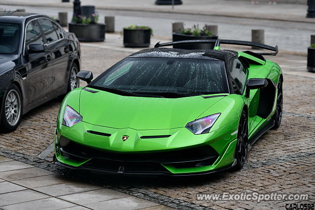 Lamborghini Aventador spotted in Warsaw, Poland