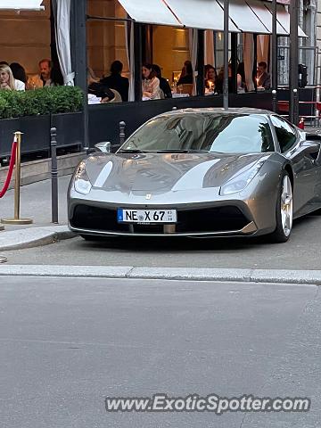 Ferrari 488 GTB spotted in Paris, France