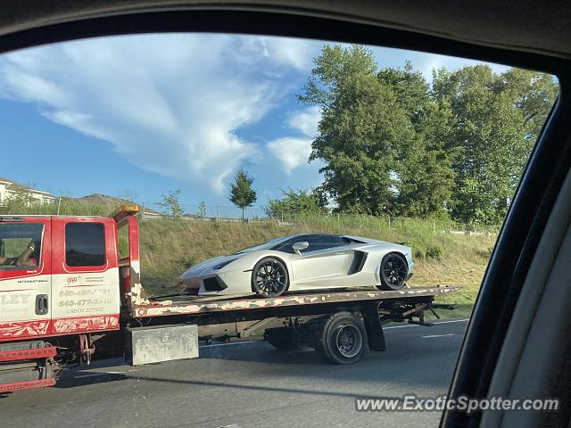 Lamborghini Aventador spotted in Burlington, North Carolina